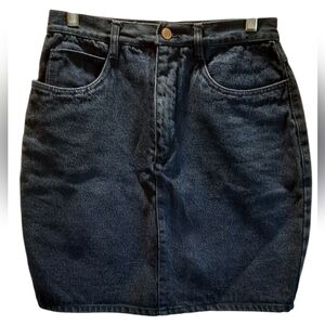 Rio Skirt Womans Large Blue Denim Mini Classic Western Southwestern